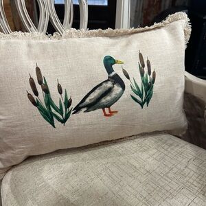 Mallard Print Decorative Pillow